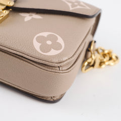 Louis Vuitton Pochette Metis East West Empreinte Tourterelle/Creme