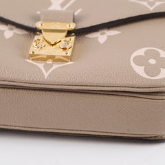 Louis Vuitton Pochette Metis East West Empreinte Tourterelle/Creme
