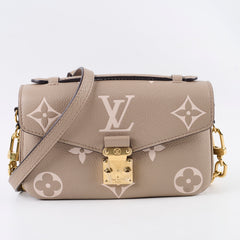 Louis Vuitton Pochette Metis East West Empreinte Tourterelle/Creme
