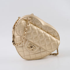 Chanel Gold Heart Crossbody Bag