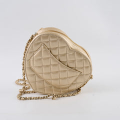 Chanel Gold Heart Crossbody Bag