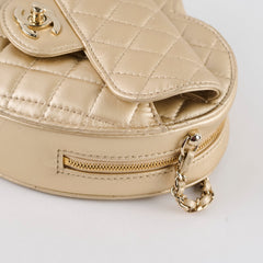 Chanel Gold Heart Crossbody Bag