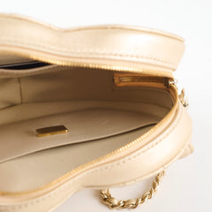 Chanel Gold Heart Crossbody Bag
