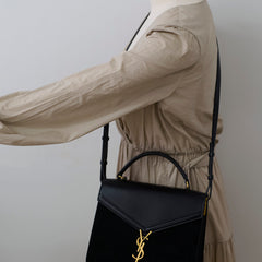 Saint Laurent Medium Cassandra Bag Black