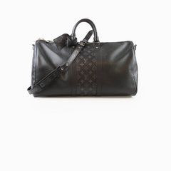 Louis Vuitton Keepall 50 Bandoulliere Monogram Eclipse Taiga