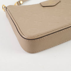 Louis Vuitton Easy Pouch On Strap Empriente Beige