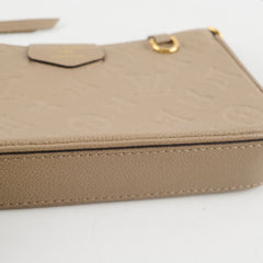 Louis Vuitton Easy Pouch On Strap Empriente Beige