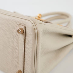 Hermes Birkin Togo 25 Beton - D stamp