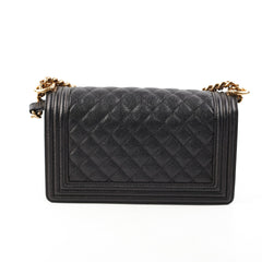 Chanel Old Medium Caviar Boy Black 20 Series