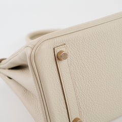 Hermes Birkin Togo 25 Beton - D stamp