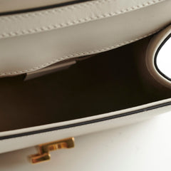 Gucci Sylvie White Mini Top Handle Crossbody Bag