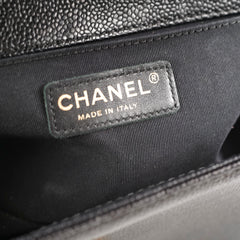 Chanel Old Medium Caviar Boy Black 20 Series