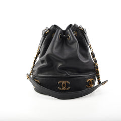Chanel Bucket Bag Caviar Black