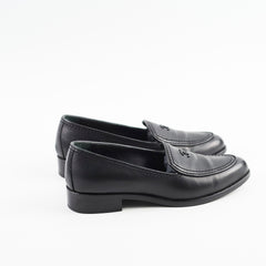 Chanel Leather Loafers Black Size 36C