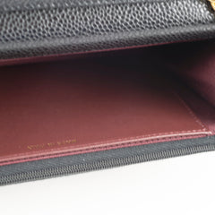 Chanel Caviar Wallet on Chain WOC Black