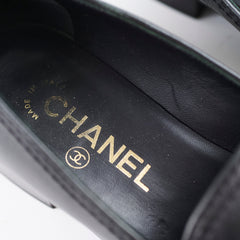 Chanel Leather Loafers Black Size 36C