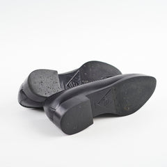 Chanel Leather Loafers Black Size 36C