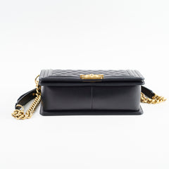 Chanel Caviar Old Medium Boy Bag Black 30 Series