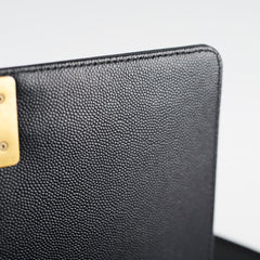 Chanel Caviar Old Medium Boy Bag Black 30 Series