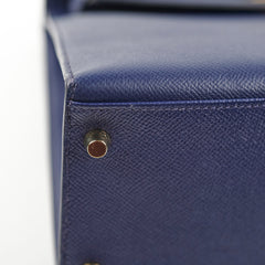 Hermes Kelly 32 Epsom Bleu Saphir - X Stamp