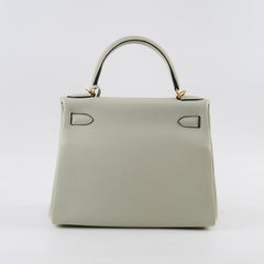 Hermes Kelly 28 Togo Gris Neve - Stamp B