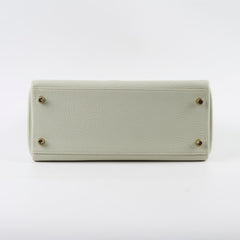 Hermes Kelly 28 Togo Gris Neve - Stamp B