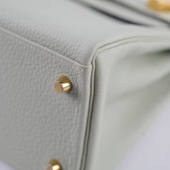 Hermes Kelly 28 Togo Gris Neve - Stamp B