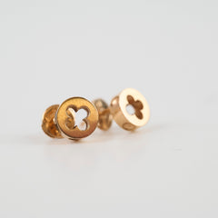 Louis Vuitton Empriente Ear Stud Earrings Rose Gold