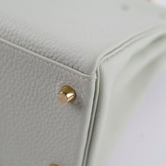 Hermes Kelly 28 Togo Gris Neve - Stamp B
