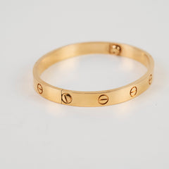 Cartier Love Bracelet Classic Pink Gold Size 17