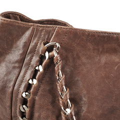 Chanel Vintage Brown Leather Tote - Series 10
