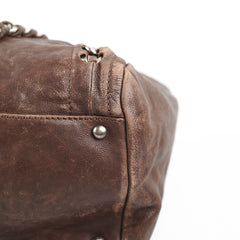 Chanel Vintage Brown Leather Tote - Series 10