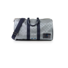 Louis Vuitton Satellite Keepall 50 Bandouliere Silver