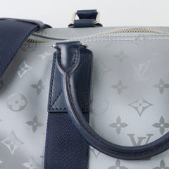 Louis Vuitton Satellite Keepall 50 Bandouliere Silver