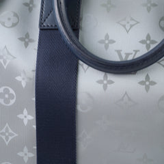 Louis Vuitton Satellite Keepall 50 Bandouliere Silver