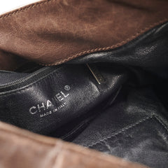 Chanel Vintage Brown Leather Tote - Series 10