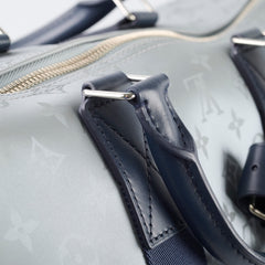 Louis Vuitton Satellite Keepall 50 Bandouliere Silver
