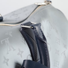 Louis Vuitton Satellite Keepall 50 Bandouliere Silver