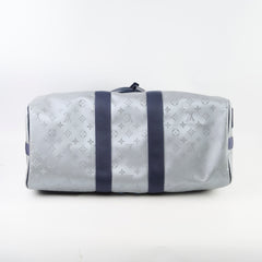 Louis Vuitton Satellite Keepall 50 Bandouliere Silver