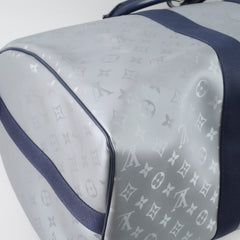 Louis Vuitton Satellite Keepall 50 Bandouliere Silver