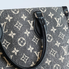 Deal of The Week - Louis Vuitton Jacquard Denim On The Go MM Monogram Grey