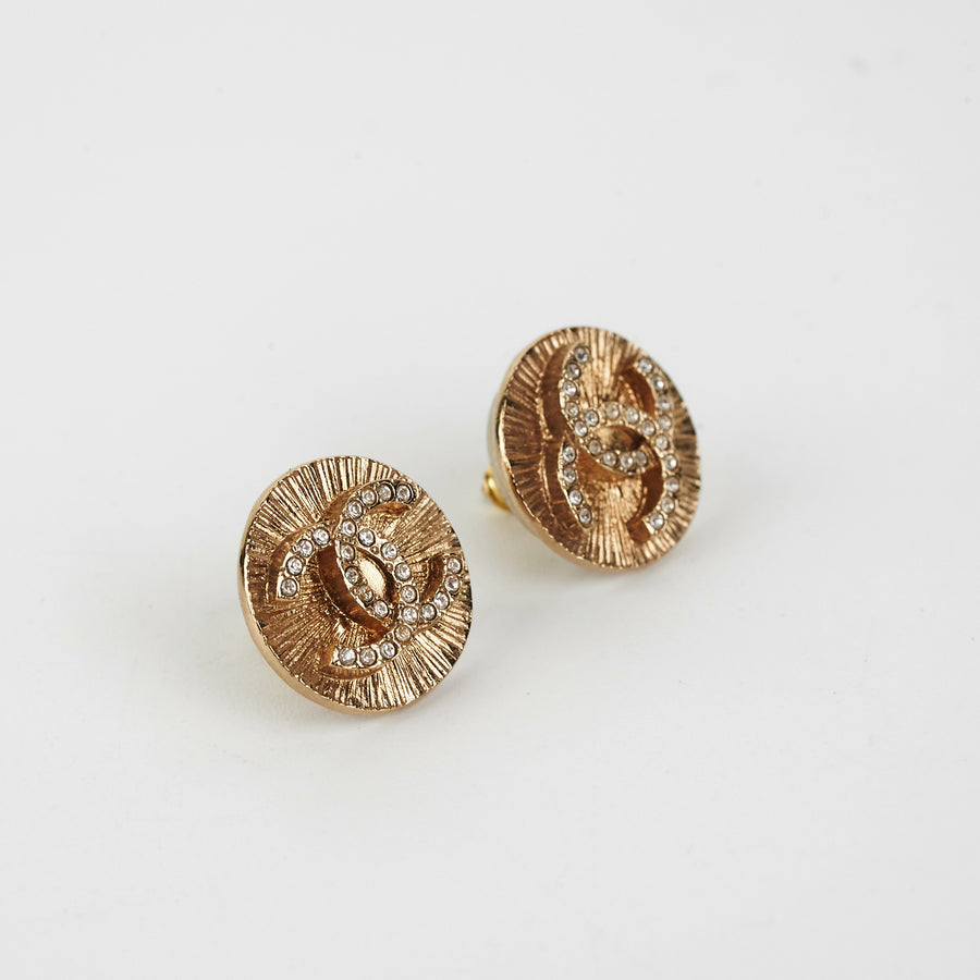 Chanel Round Gold Earrings