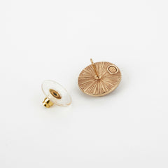 Chanel Round Gold Earrings