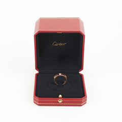 Cartier Love Ring Rose Gold 3 Diamond (Size 59)