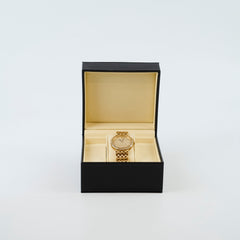 Audemar Piguet 18k Yellow Gold Diamond Pave Cobra/Bamboo Watch
