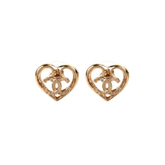 HOLD BC Chanel CC Logo Heart Earrings