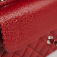 Chanel Classic Medium/Large M/L Caviar Red - Series 18