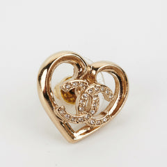 HOLD BC Chanel CC Logo Heart Earrings