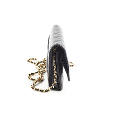 Chanel Caviar Wallet on Chain WOC Black GHW