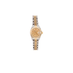 Rolex Two Toned Datejust with Diamond Dial Watch